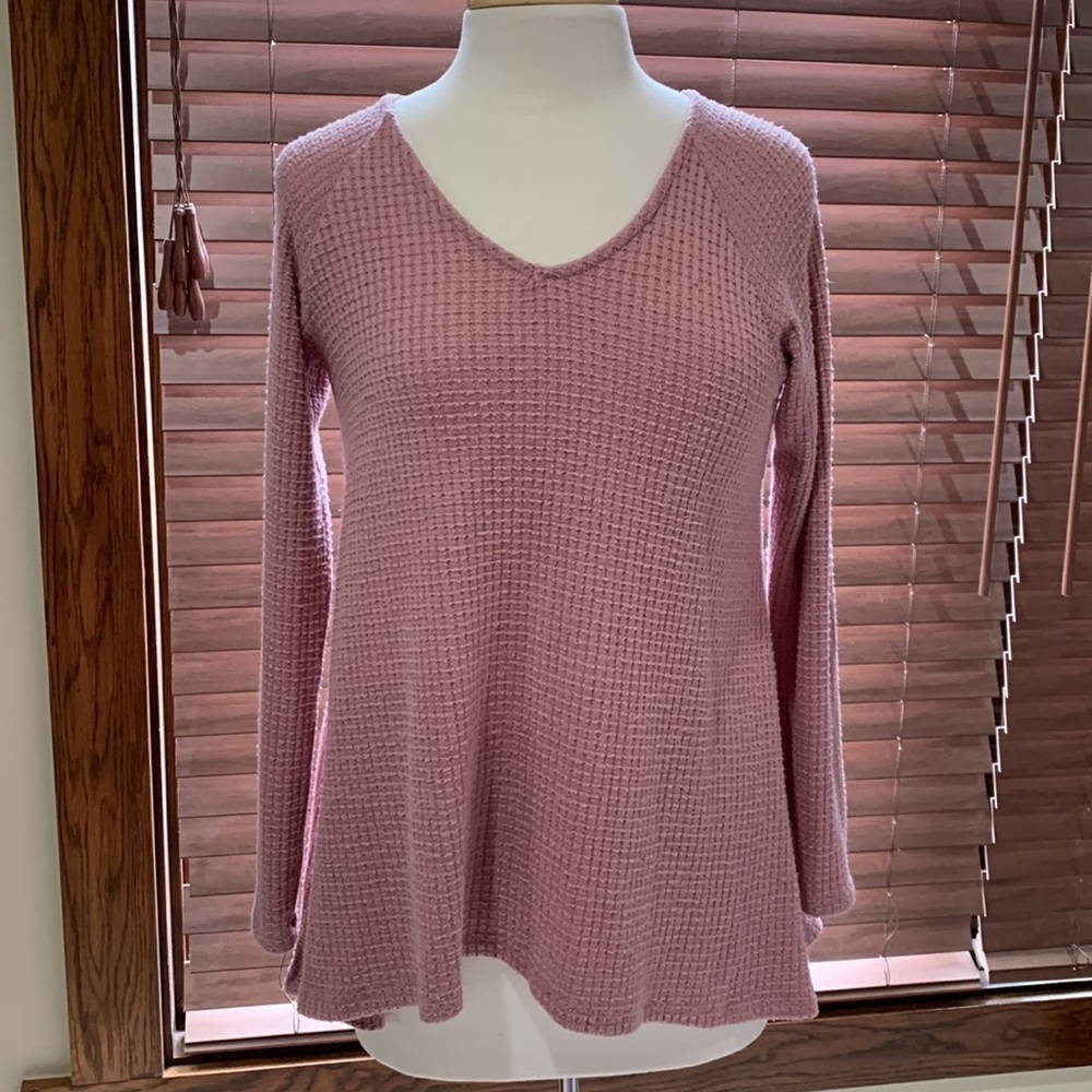 Lauren James waffle top, XS/S